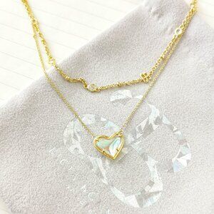 Alicia Bonnie jewelry - In Love Gold Dichroic Glass Necklace